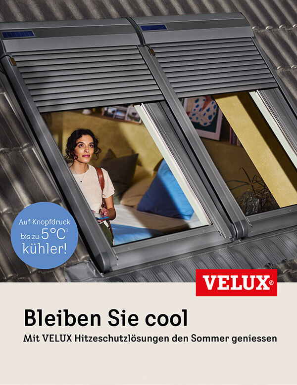 Velux Hitzeschutz für Dachfenster bei Boss Holzbau
