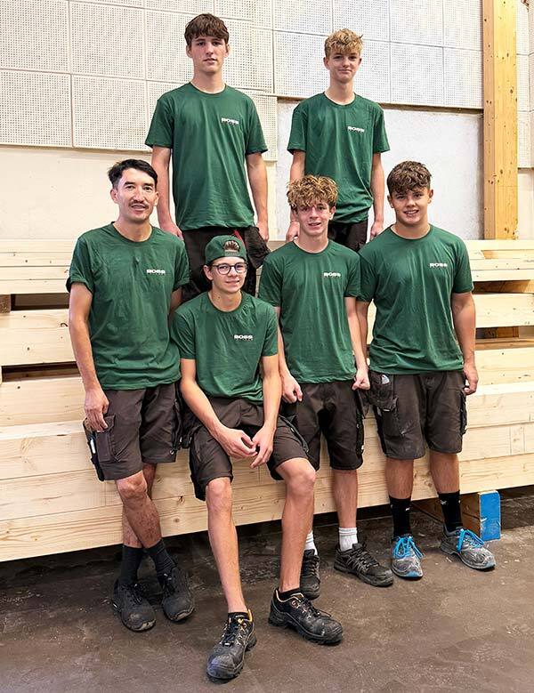 Lernende bei Boss Holzbau AG