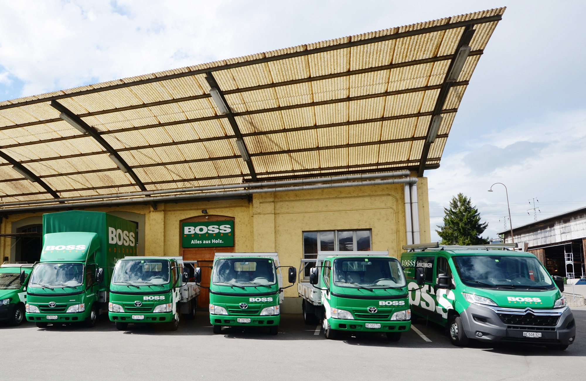 Boss Holzbau an der Allmendstrasse 46 in Thun