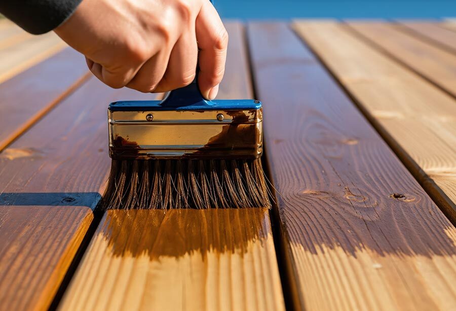 Terrassenboden aus Holz ölen