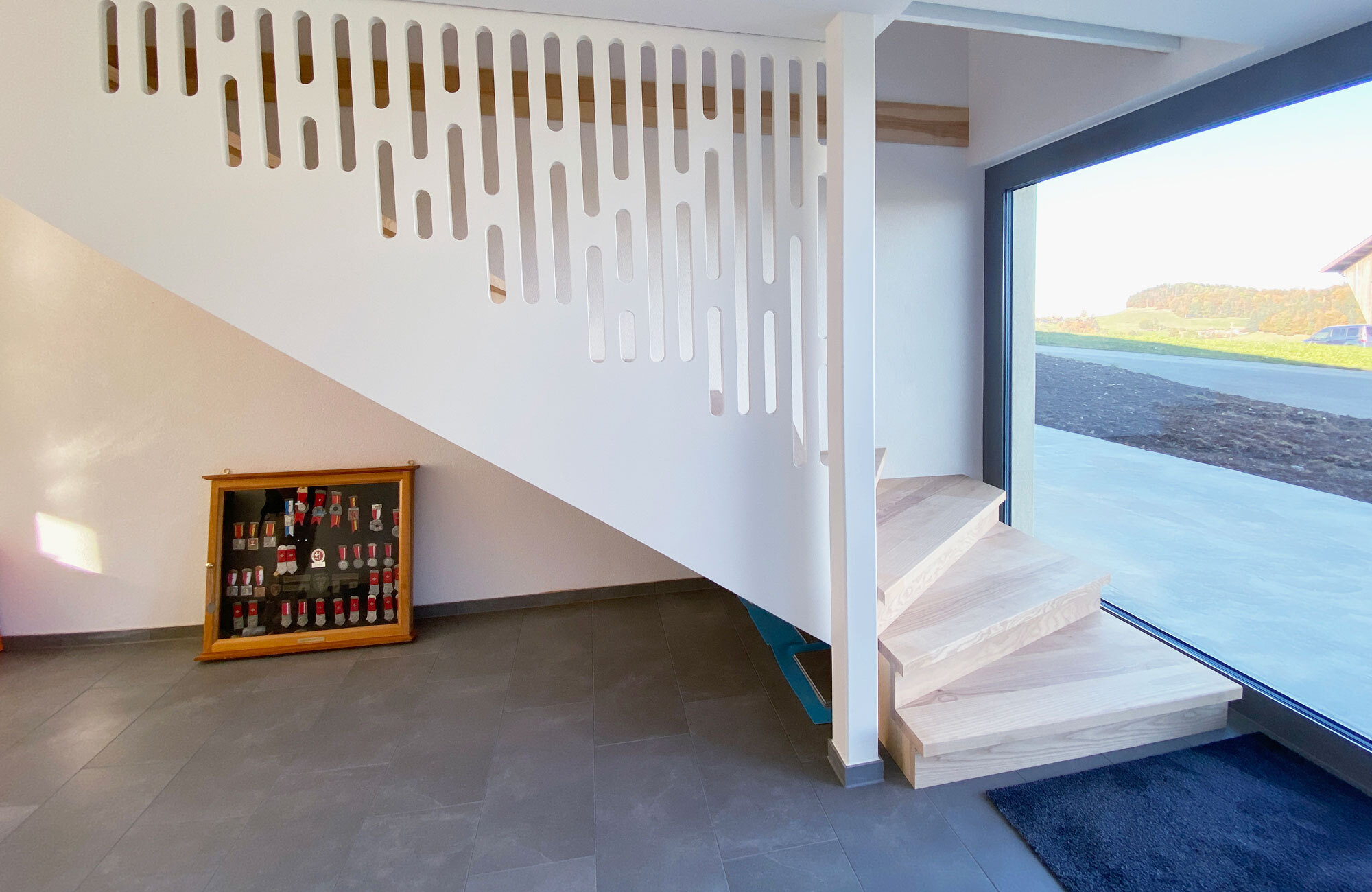 Treppe mit spezieller Abdeckung