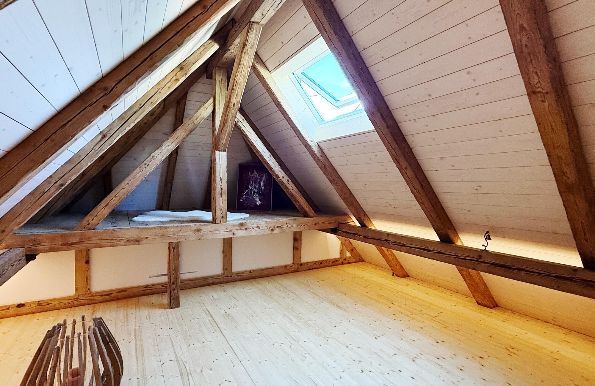 Sanierung mit alten Holzbalken