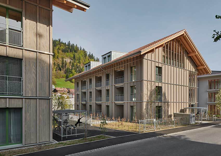 Neubau Wohn&uuml;berbauung aus Holz (Vogtareal)