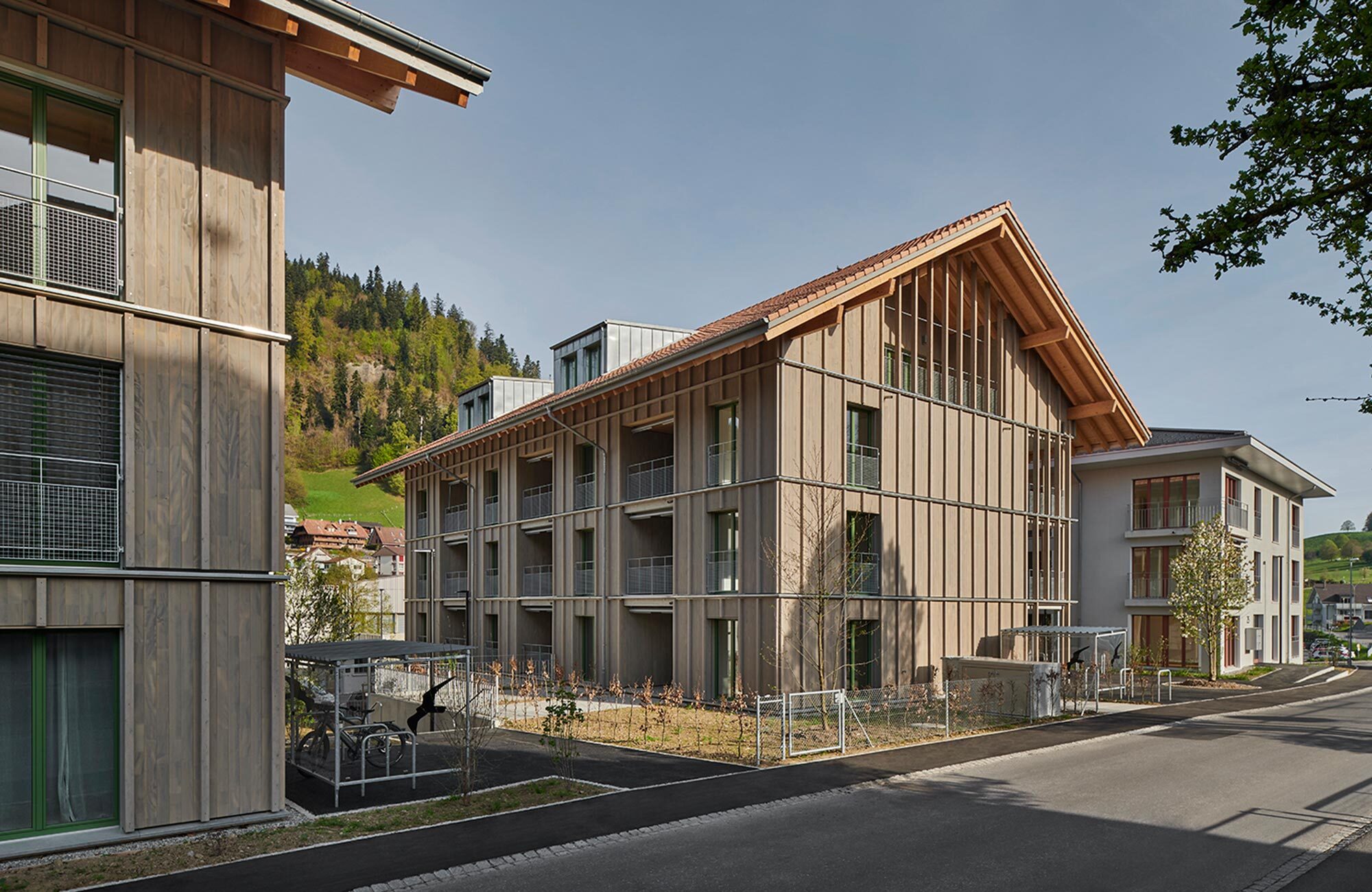 Neubau Wohn&uuml;berbauung aus Holz (Vogtareal)