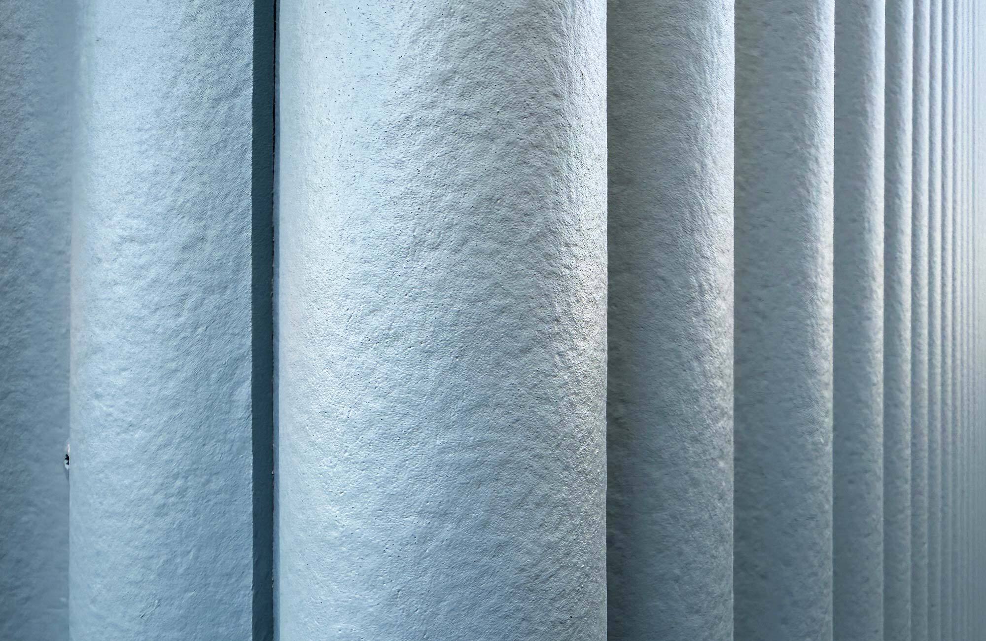 Detail Faserzementplatte gewellt