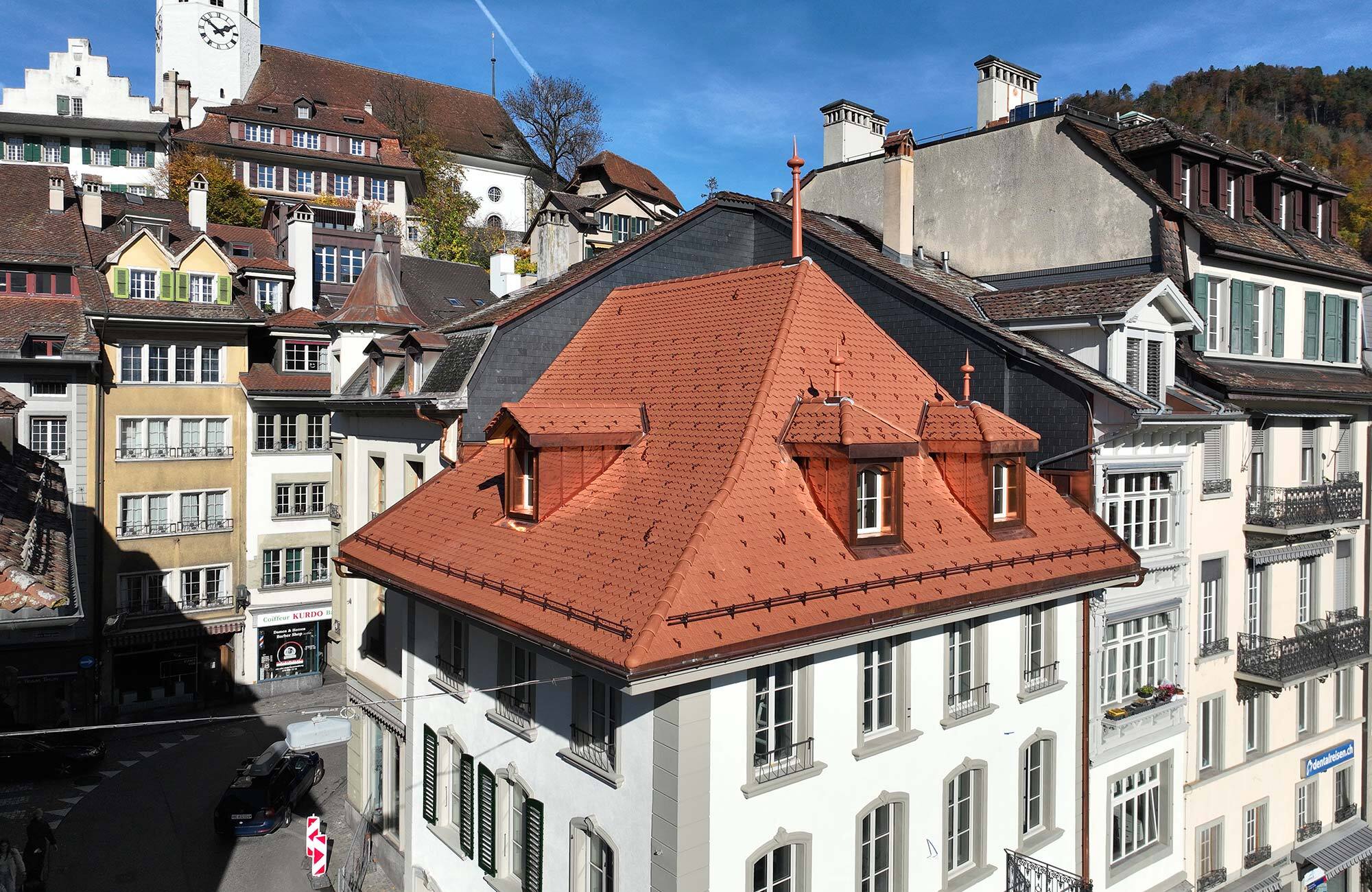 Dachsanierung bei denkmalgeschütztem Gebäude