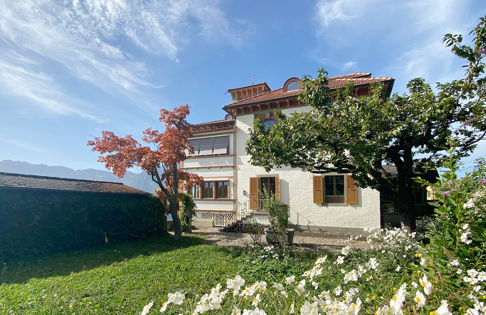 Saniertes Gebäude unter Denkmalschutz