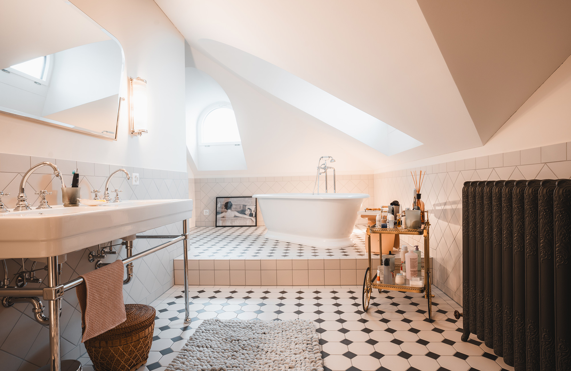 Spezielles Dach mit Gauben