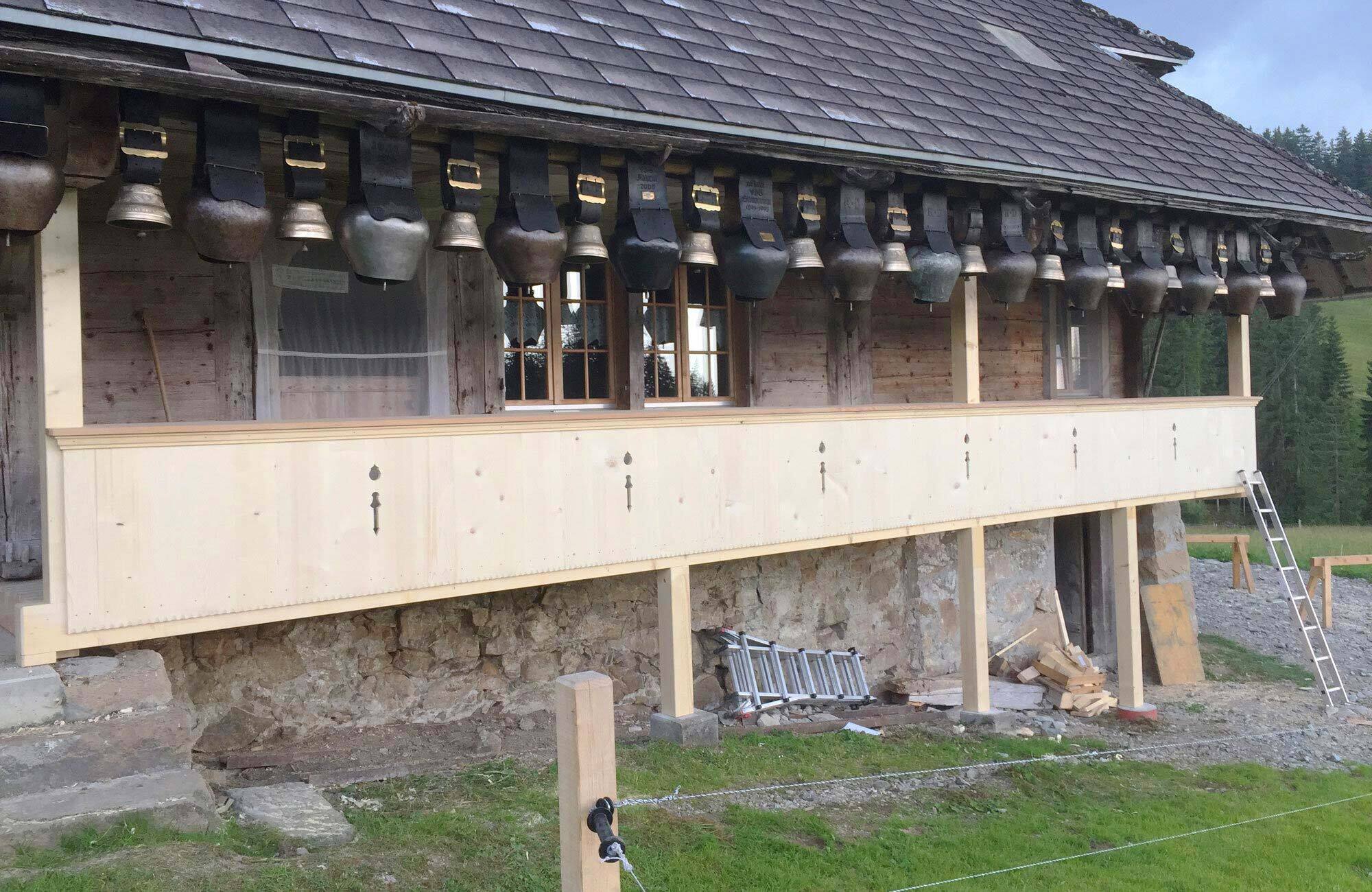 Renovation Laube aus Holz