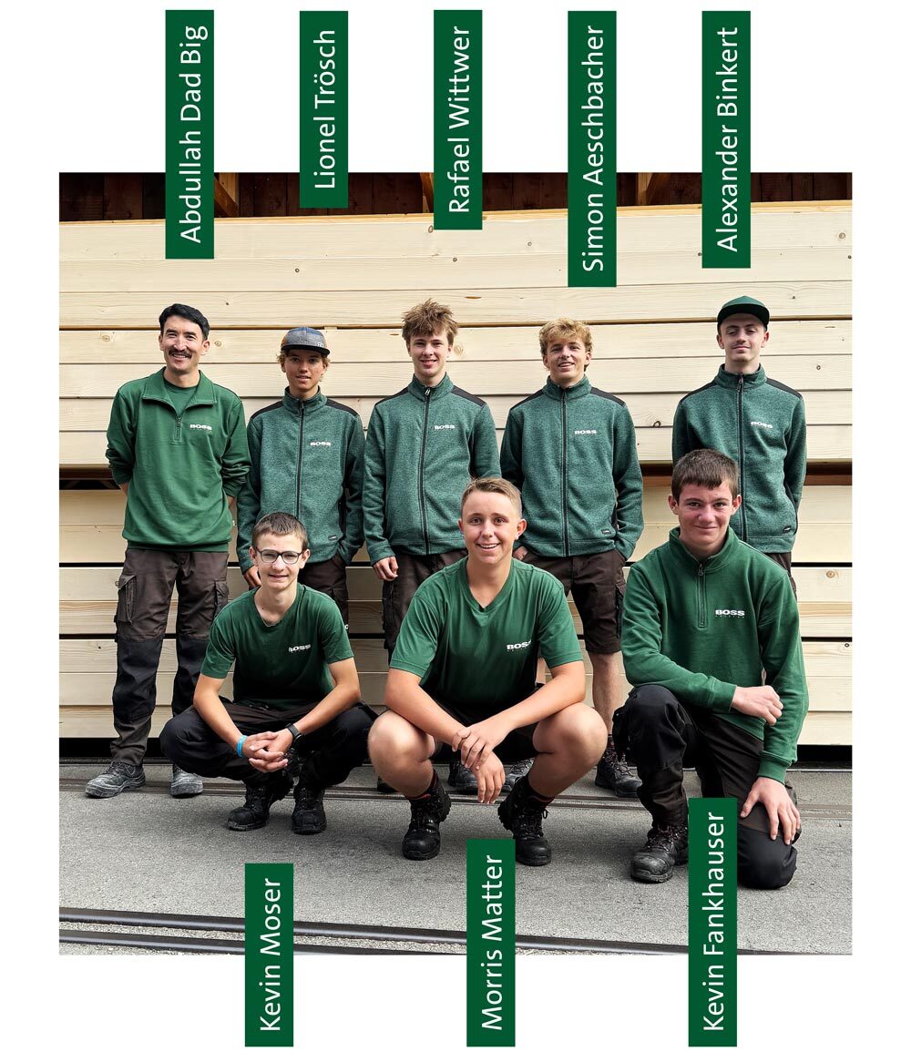 Lernende bei Boss Holzbau